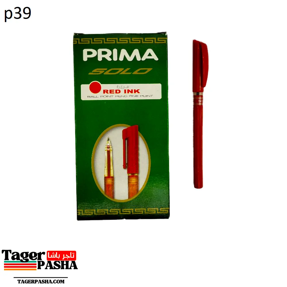 قلم جاف بريما سن ابرة سولو أحمر وأسود وأزرق