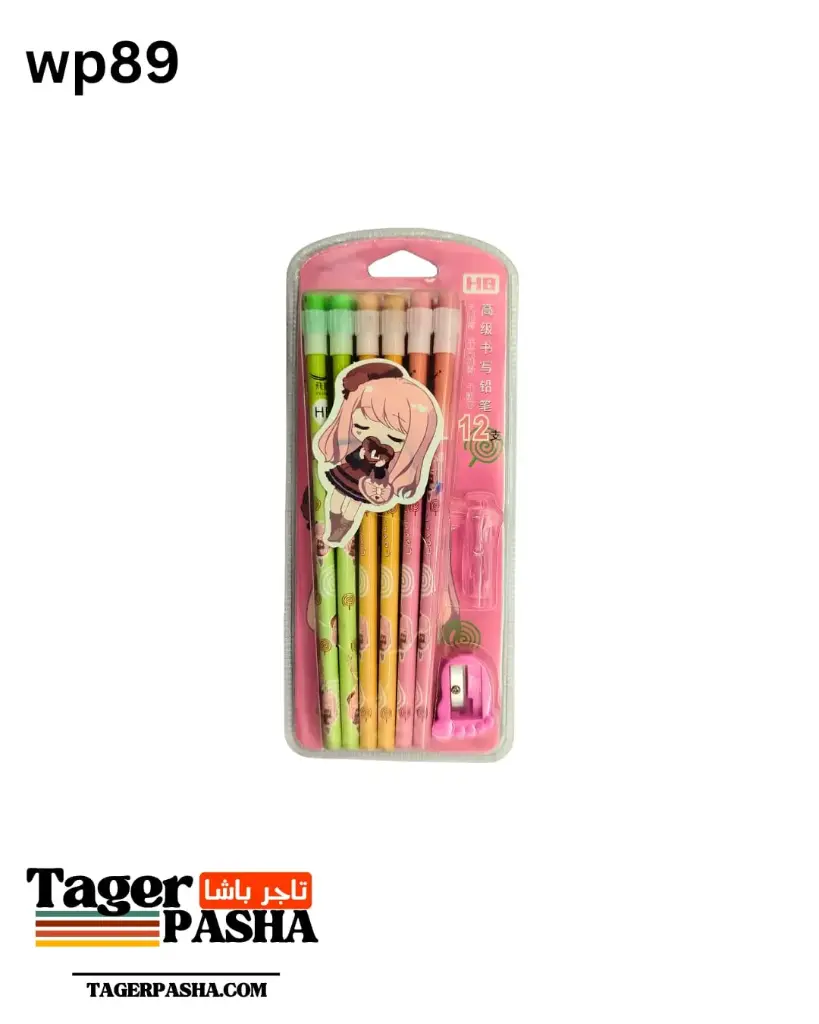 3 علب قلم رصاص ديزني العلبة ١٢ قلم وبراية فاكيوم