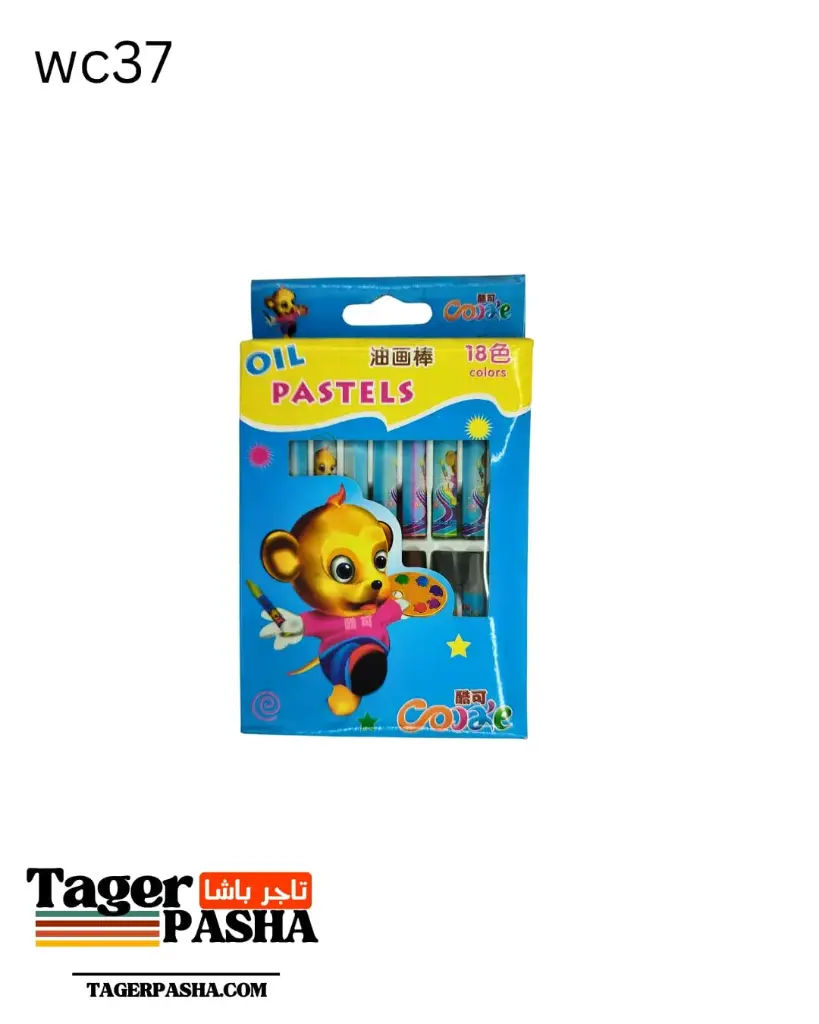 3 علب الوان شمع اويل باستل 18لون