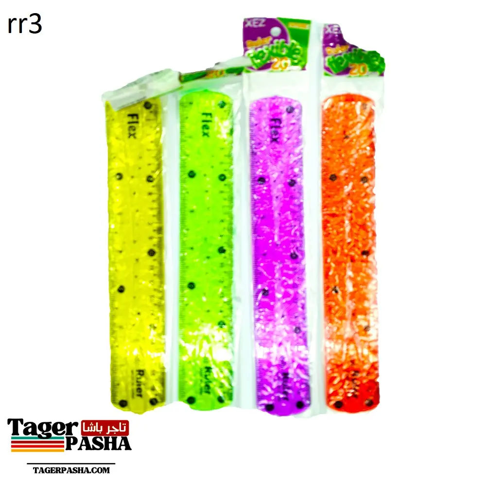 دستة مسطره سيليكون ٢٠سم 