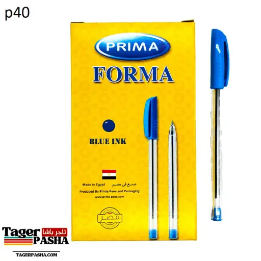 قلم جاف بريما فورما أزرق و أسود و أحمر 24قلم