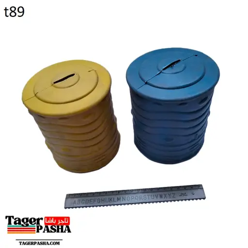 [T89] دستة حصالة بلاستيك مقاس 3 وسط