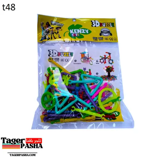 [T48] لعبة بازل كينزي 3d اشكال 9