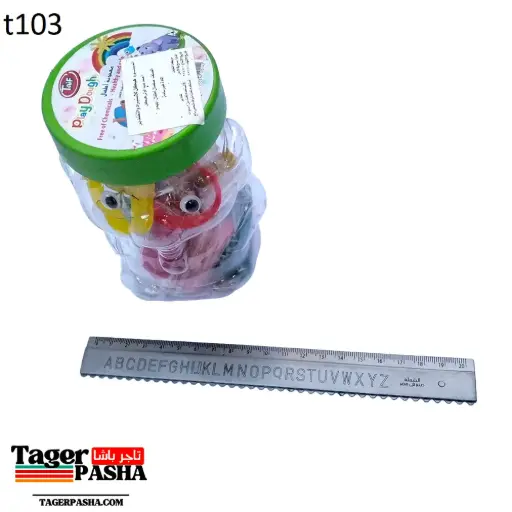 [T103] 4/1 دستة لعبة برطمان صلصال مع اشكال taif