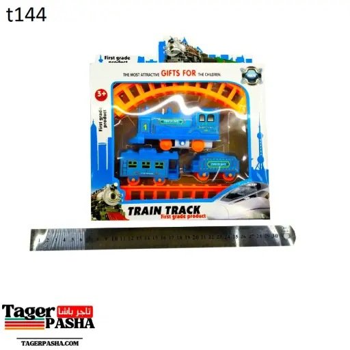 [T144] 4/1 دستة لعبة كارت قطار شجرة علبة صغير