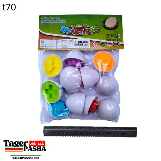 [T70] لعبة كيس بيضة اشكال 12 تطابق
