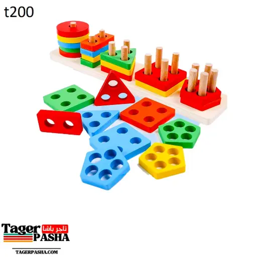 [T200] 4/1 دستة لعبة مسطرة تطابق خماسي شرينك