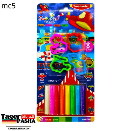 [Mc5] 4/1 دستة صلصال 8قطعة 4لعبة