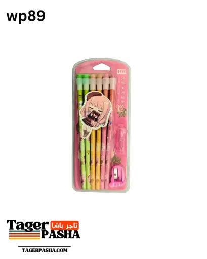 [Wp89] 3 علب قلم رصاص ديزني العلبة ١٢ قلم وبراية فاكيوم