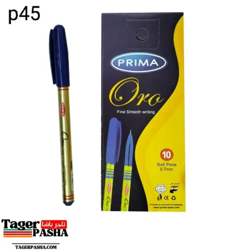 قلم جاف بريما اورو أحمر و أزرق 10أقلام