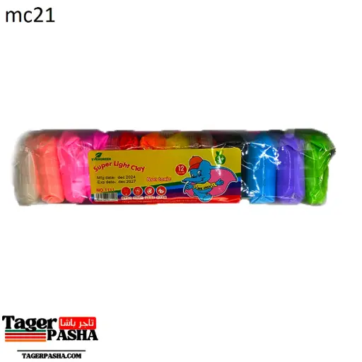 [Mc21] 4/1 دستة صلصال ١٢قطعة كبير