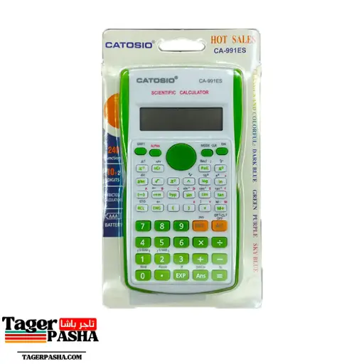 آلة حاسبة catsio ca-991es لون اخضر
