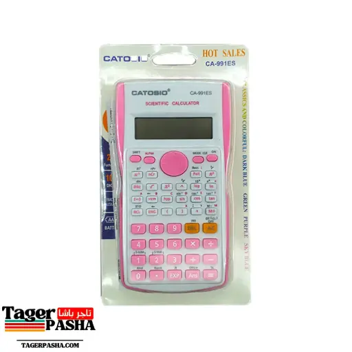 الة حاسبة catsio 991 لون بينك