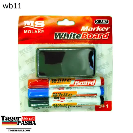 [Wb11] 4/1 دستة كارت 3قلم سبورة + بشاورة