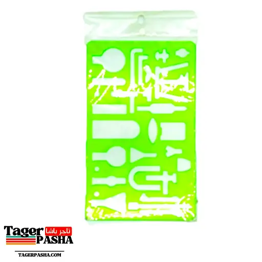 مسطرة كيمياء كبيرة ١٢ قطعة