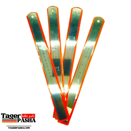 [Rr10] دستة مسطرة معدن ٣٠سم