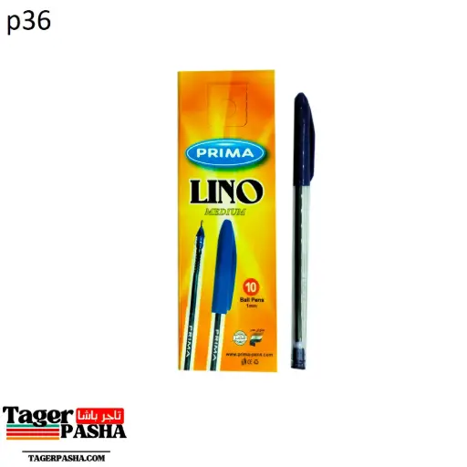4/1 دستة قلم جاف بريما لينو أزرق وأسود