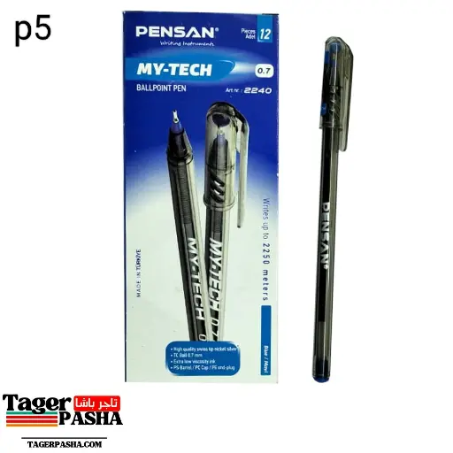 قلم جاف ماي تك تركي 12قلم ازرق و احمر