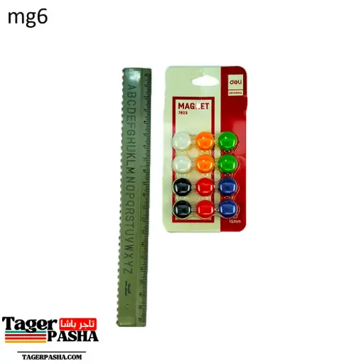 [Mg6] مغناطيس deli 15m  7823 علي كارت 12قطعة
