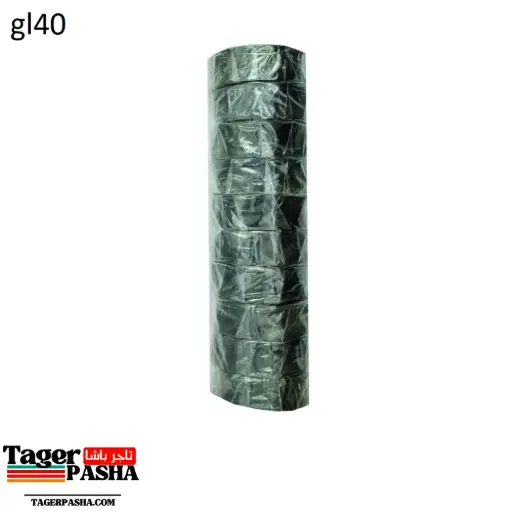 [Gl40] شريط لحام  7etmanياردة اسود عامود 10قطعة